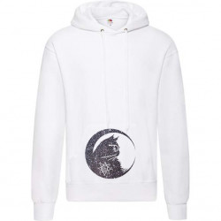 Hooded Chat au croissant de lune