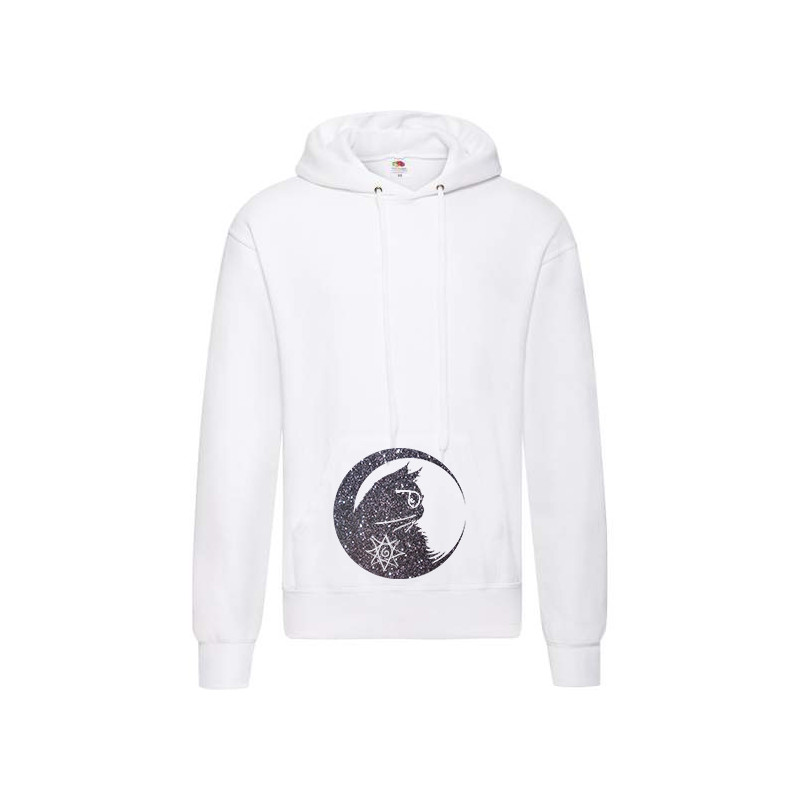 Hooded Chat au croissant de lune