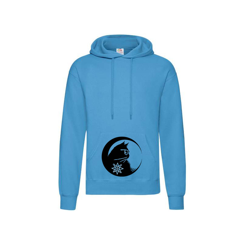Hooded Chat au croissant de lune