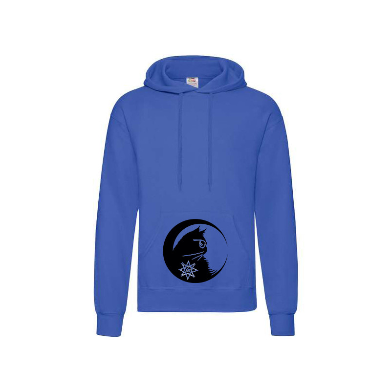 Hooded Chat au croissant de lune