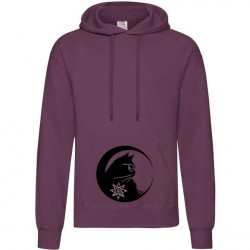 Hooded Chat au croissant de lune