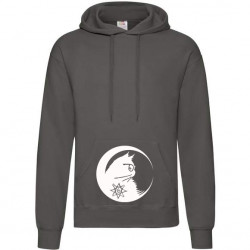 Hooded Chat au croissant de lune