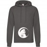 Hooded Chat au croissant de lune