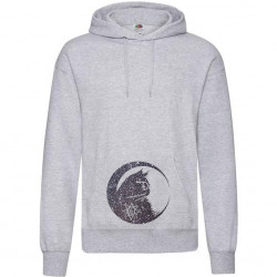 Hooded Chat au croissant de lune