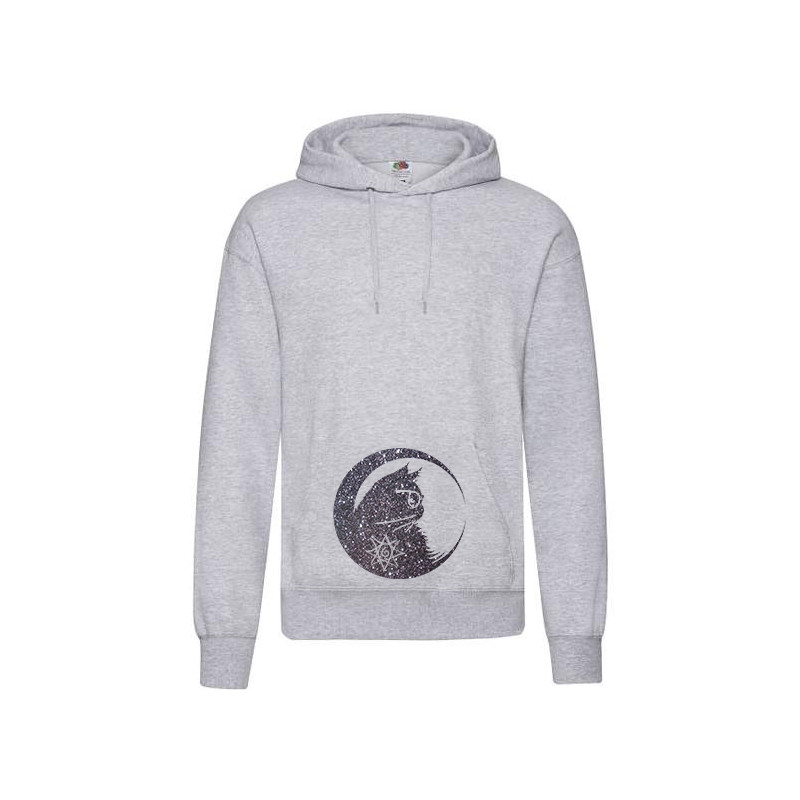 Hooded Chat au croissant de lune