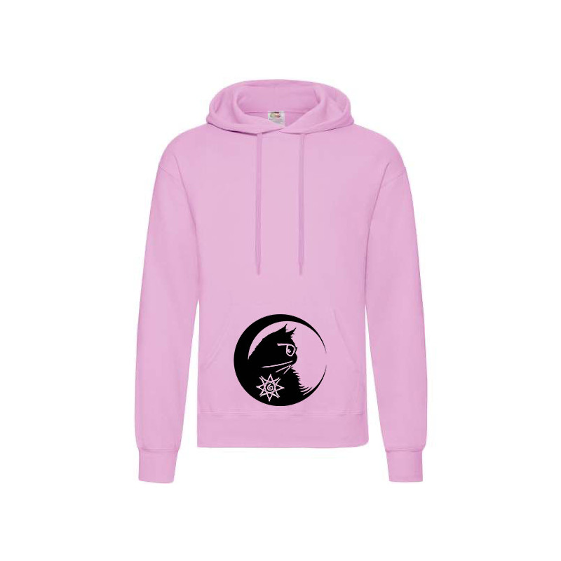 Hooded Chat au croissant de lune
