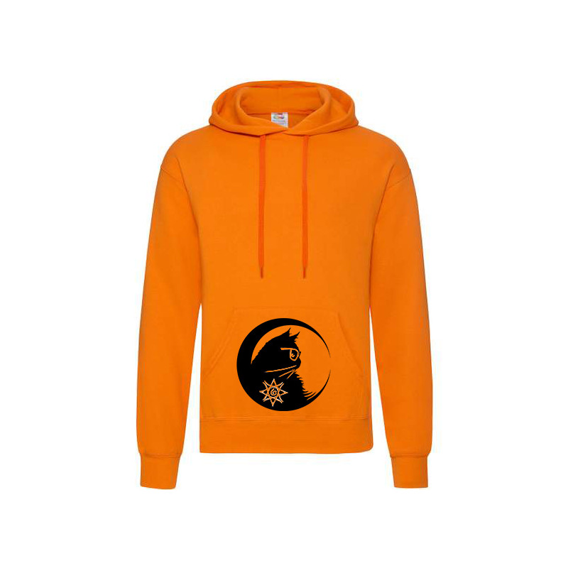 Hooded Chat au croissant de lune