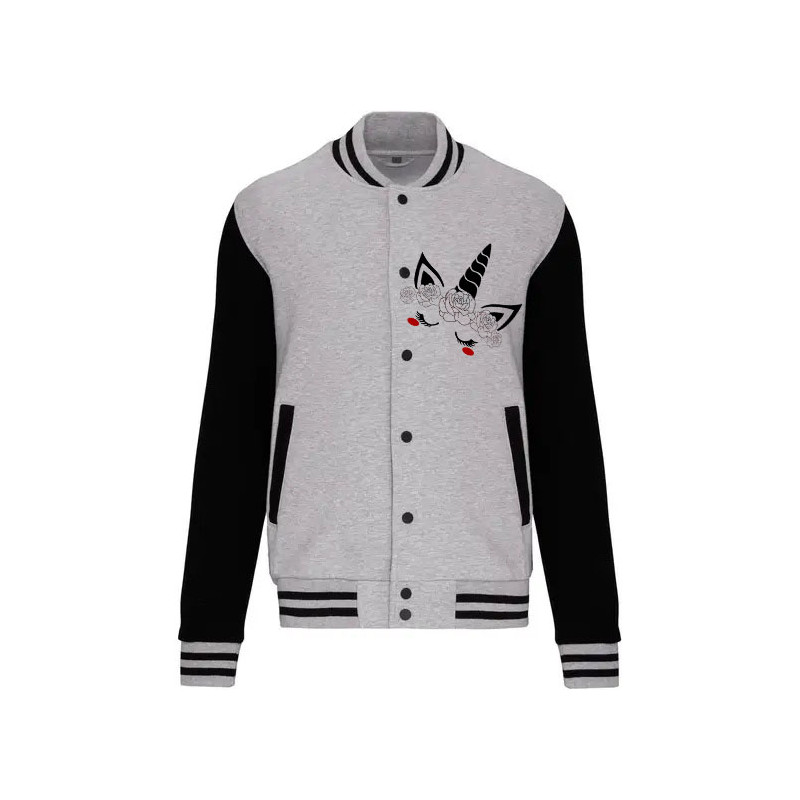 Veste Licorne aux roses