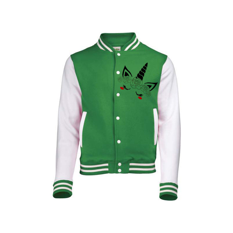 Veste Licorne aux roses