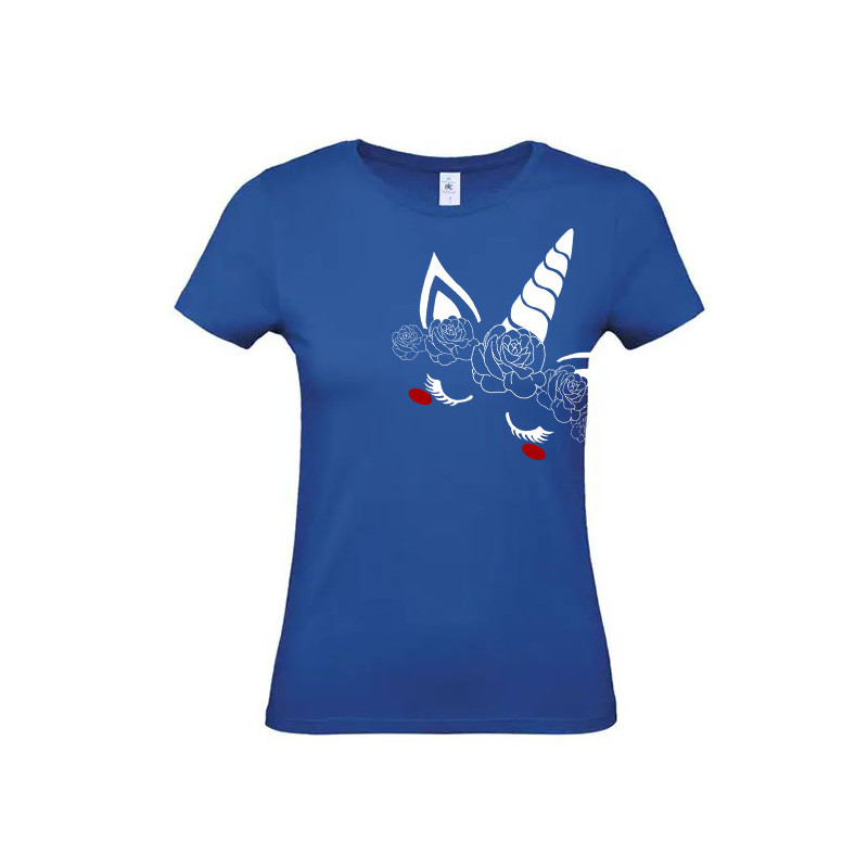 Tee-shirt à la licorne aux roses