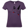 Tee-shirt à la licorne aux roses