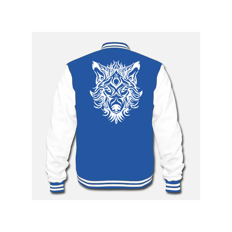 Veste TEEDY tête de loup tribal