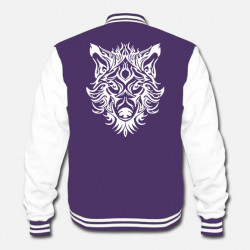 Veste TEEDY tête de loup tribal