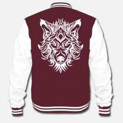 Veste TEEDY tête de loup tribal