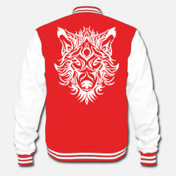 Veste TEEDY tête de loup tribal