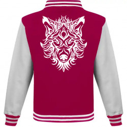 Veste TEEDY tête de loup tribal