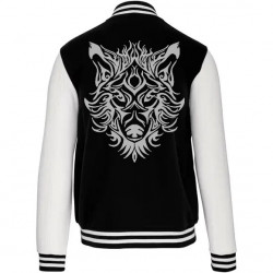 Veste TEEDY tête de loup tribal