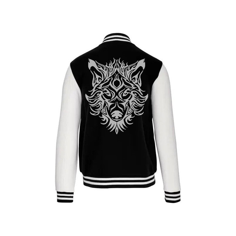 Veste TEEDY tête de loup tribal