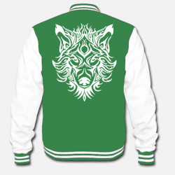 Veste TEEDY tête de loup tribal