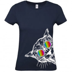 T-shirt panthère à lunettes...