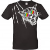 T-shirt panthère aux lunettes holographiques