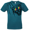 T-shirt panthère aux lunettes holographiques