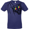 T-shirt panthère aux lunettes holographiques