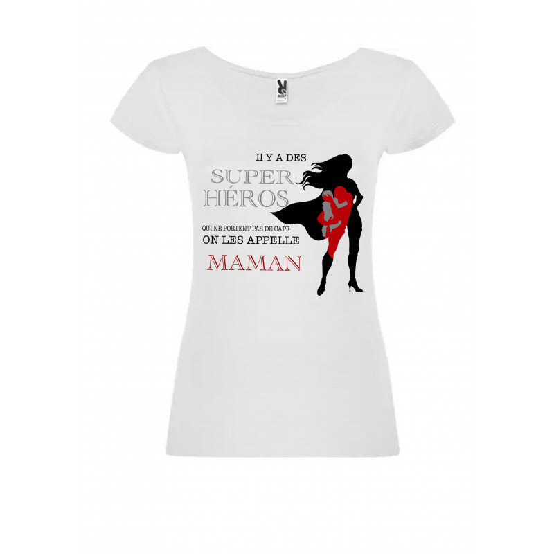 T-shirt Maman super héros