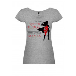 T-shirt Maman super héros