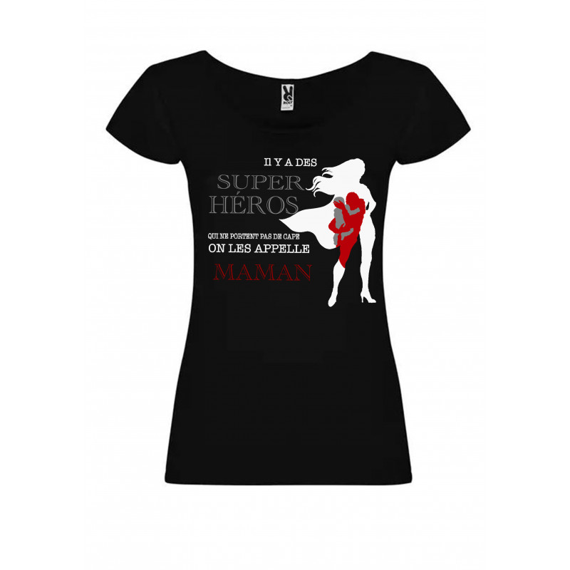 T-shirt Maman super héros