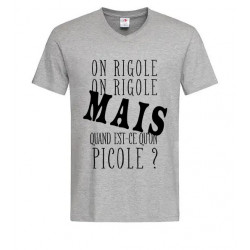 T-shirt Col en V On picole?