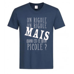 T-shirt Col en V On picole?