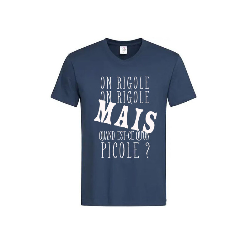 T-shirt Col en V On picole?