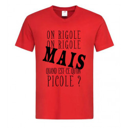 T-shirt Col en V On picole?