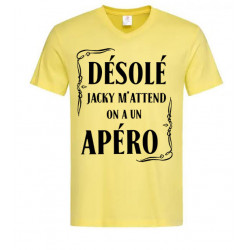 T-shirt désolé Jacky m’attend