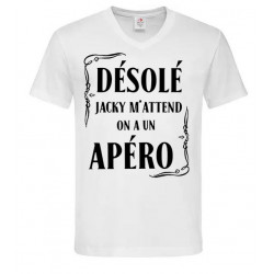 T-shirt désolé Jacky m’attend