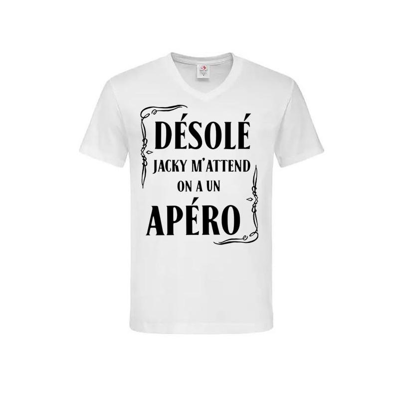 T-shirt désolé Jacky m’attend