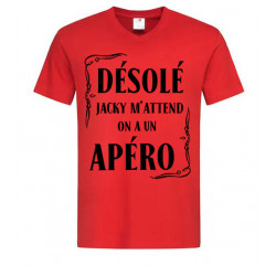 T-shirt désolé Jacky m’attend