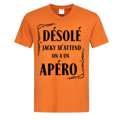 Tee-shirt désolé Jacky m’attend