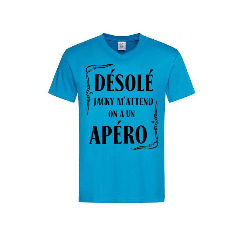 T-shirt désolé Jacky m’attend