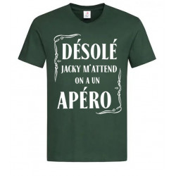 T-shirt désolé Jacky m’attend
