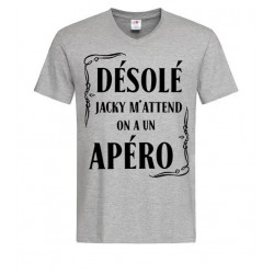 T-shirt désolé Jacky m’attend