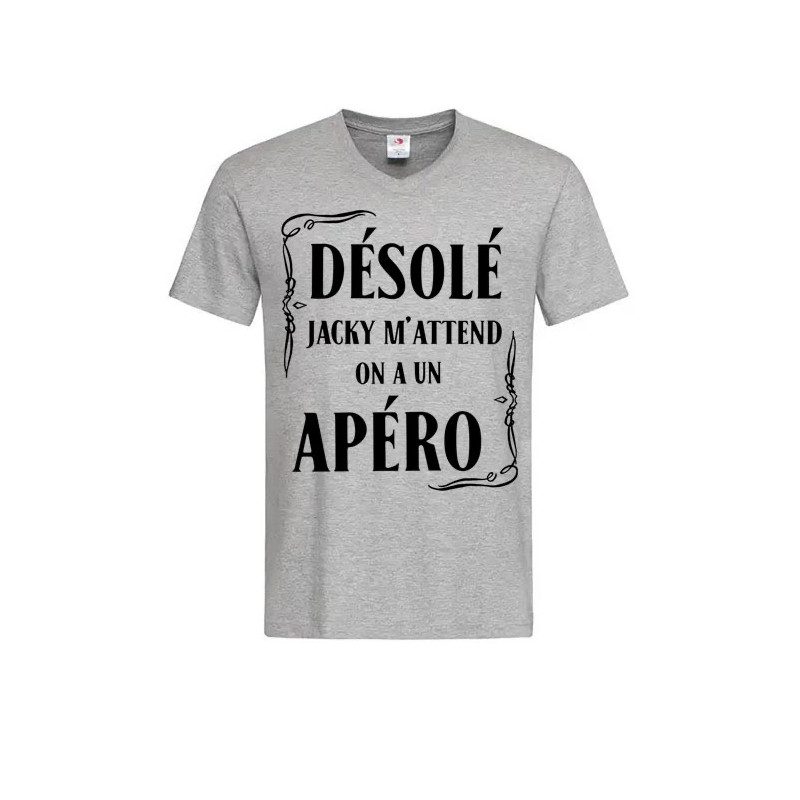 T-shirt désolé Jacky m’attend