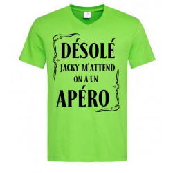 T-shirt désolé Jacky m’attend
