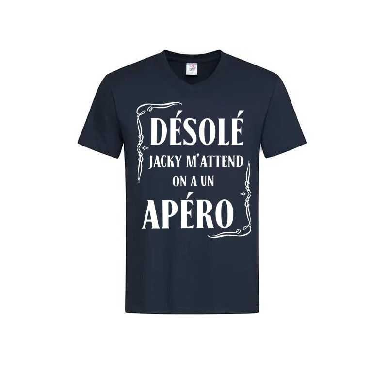 T-shirt désolé Jacky m’attend