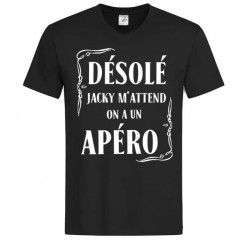T-shirt désolé Jacky m’attend