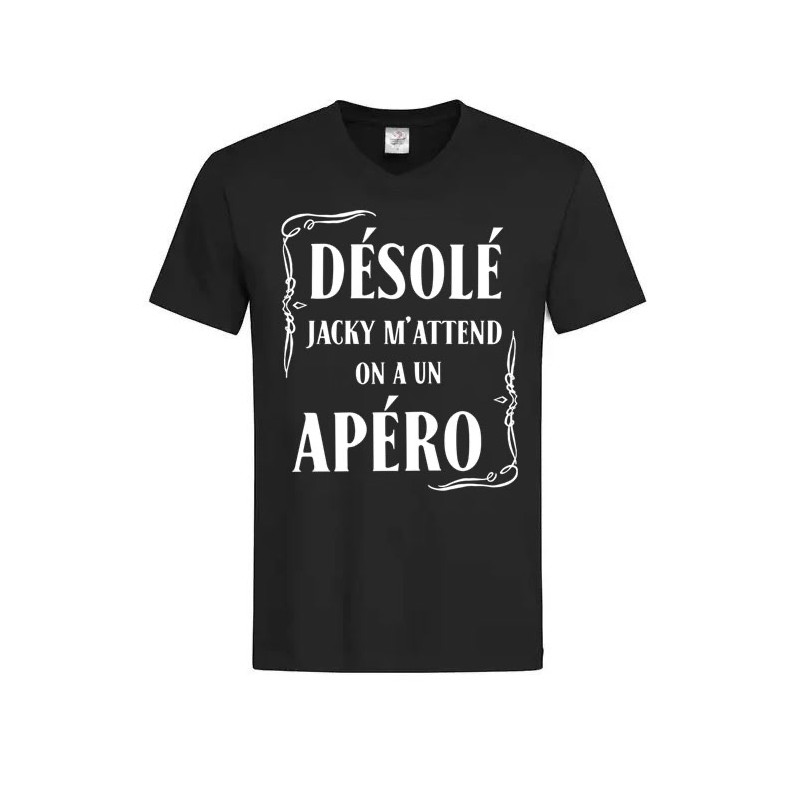 T-shirt désolé Jacky m’attend