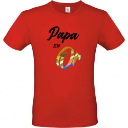 T-shirt Papa en Or