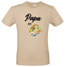 T-shirt Papa en Or