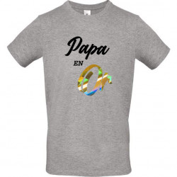 T-shirt Papa en Or
